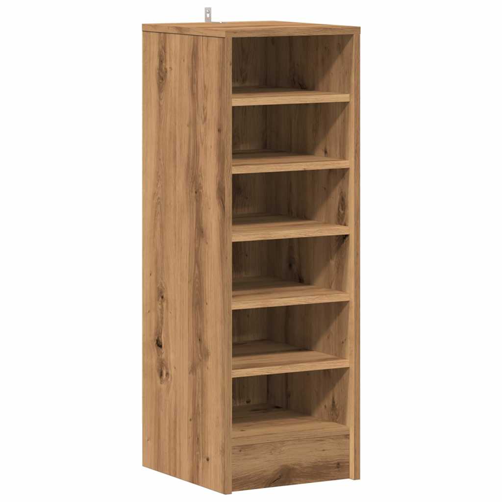 Armoire à chaussures Vidaxl 32x35x92 cm Couleur de chêne artisanal en bois transformé