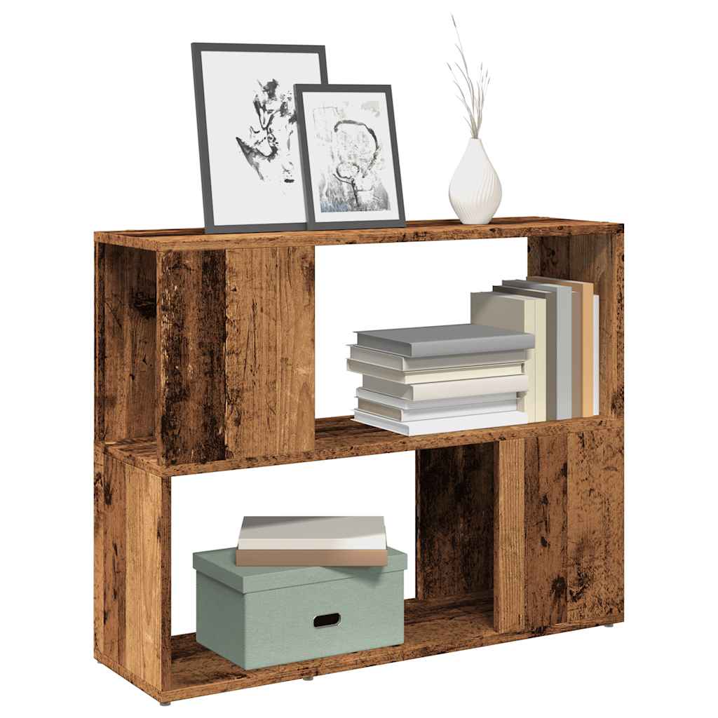 Vidaxl boekenkast kamerscherm 80x24x63 cm oud houtkleurig
