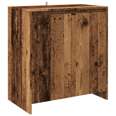 Vidaxl dressoir 70x41x75 cm bewerkt hout oud houtkleurig