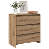 Vidaxl dressoir 70x41x75 cm bewerkt hout artisanaal eikenkleur