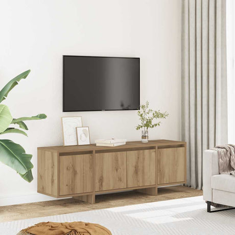 Vidaxl tv-meubel 120x30x40,5 cm bewerkt hout artisanaal eikenkleurig