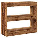Vidaxl boekenkast kamerscherm 80x30x72 cm oud houtkleurig