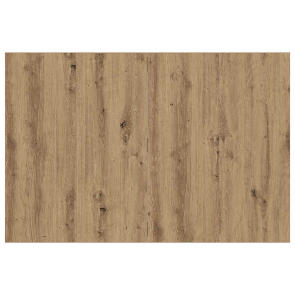 Vidaxl hoofdeinde 120x1,5x80 cm bewerkt hout artisanaal eikenkleur