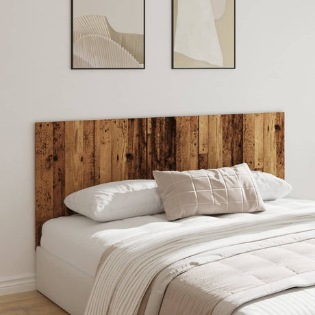 Vidaxl hoofdeinde 200x1,5x80 cm bewerkt hout oud houtkleurig