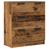 Vidaxl dressoir 60x30x70 cm bewerkt hout oud houtkleurig