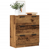 Vidaxl dressoir 60x30x70 cm bewerkt hout oud houtkleurig