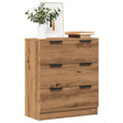 Vidaxl dressoir 60x30x70 cm bewerkt hout artisan eikenkleurig