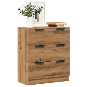 Vidaxl dressoir 60x30x70 cm bewerkt hout artisan eikenkleurig