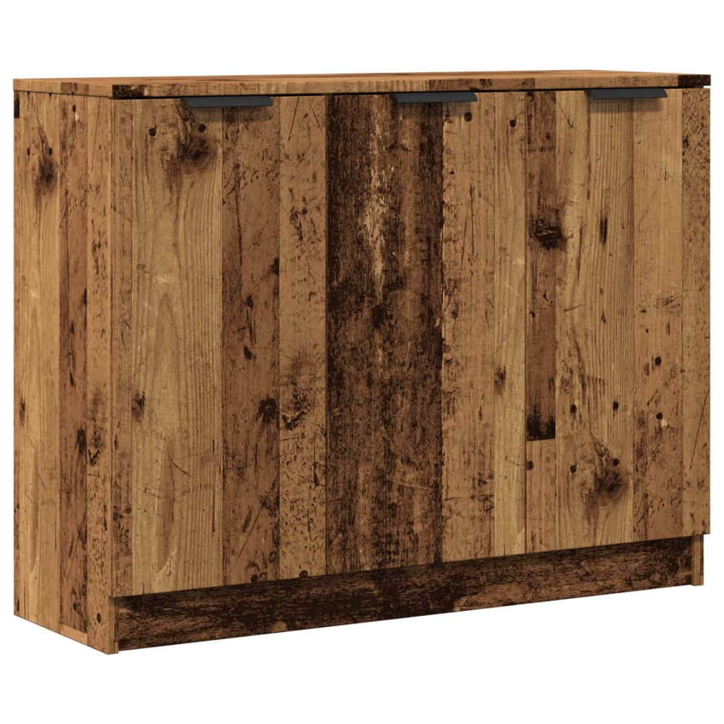 Vidaxl dressoir 90,5x30x70 cm bewerkt hout oud houtkleurig