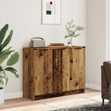 Vidaxl dressoir 90,5x30x70 cm bewerkt hout oud houtkleurig