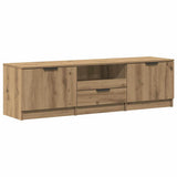 Vidaxl tv-meubel artisan eiken 140x35x40 cm bewerkt hout