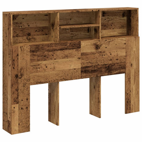 Vidaxl hoofdbordkast 140x19x103,5 cm oud houtkleurig