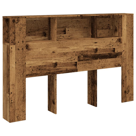 Vidaxl hoofdbordkast 160x18,5x103,5 cm bewerkt hout oud houtkleurig