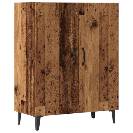 Vidaxl dressoir 70x34x90 cm bewerkt hout oud houtkleurig