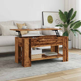 Vidaxl salontafel 101x49x52 cm bewerkt hout oud houtkleurig