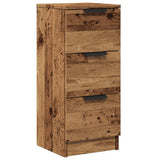 Vidaxl dressoir 30x30x70 cm bewerkt hout oud houtkleurig
