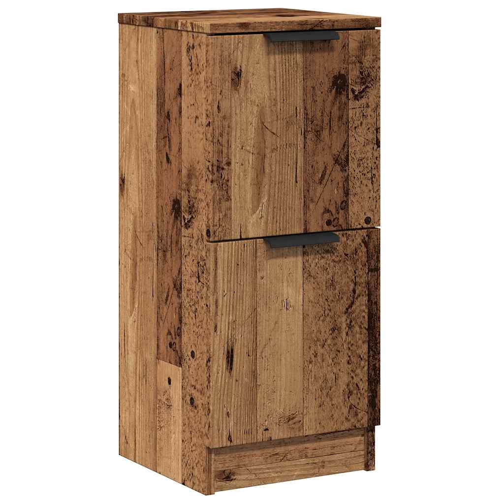 Vidaxl dressoir 30x30x70 cm bewerkt hout oud houtkleurig