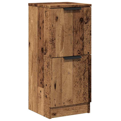 Vidaxl dressoir 30x30x70 cm bewerkt hout oud houtkleurig