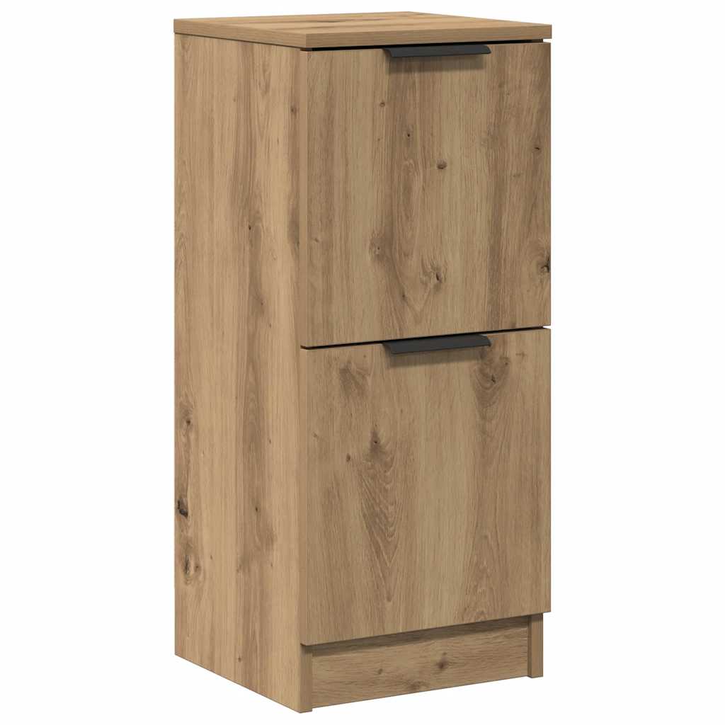 Vidaxl dressoir 30x30x70 cm bewerkt hout artisanaal eikenkleur