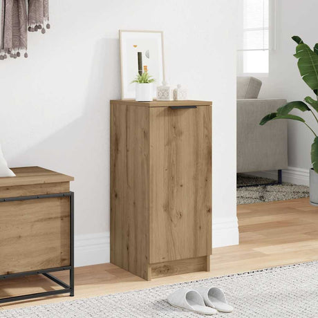 Vidaxl schoenenkast 29,5x35x70 cm bewerkt hout artisanaal eikenkleur