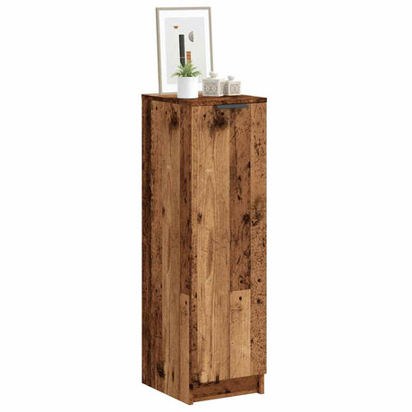 Vidaxl schoenenkast 29,5x35x100,5 cm bewerkt hout oud houtkleurig