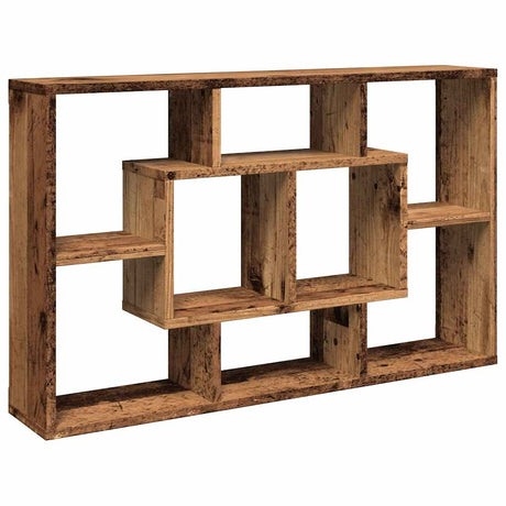 Vidaxl wandschap 85x16x52,5 cm bewerkt hout oud houtkleurig