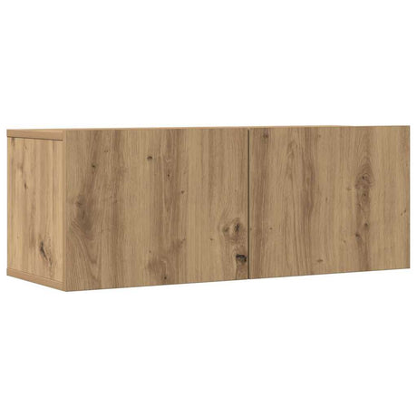 Vidaxl tv-meubels 2 st wandgemonteerd 80x30x30cm artisanaal eikenkleur