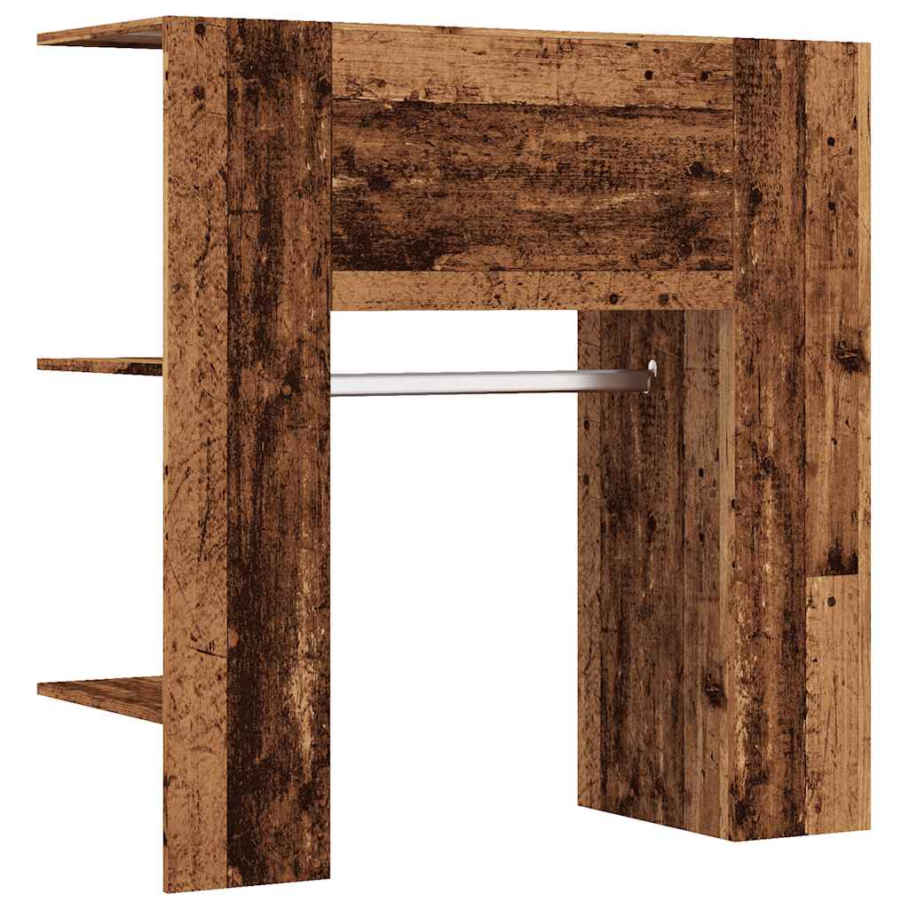 Vidaxl halmeubel 97,5x37x99 cm bewerkt hout oud houtkleurig
