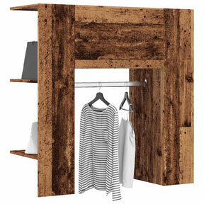 Vidaxl halmeubel 97,5x37x99 cm bewerkt hout oud houtkleurig