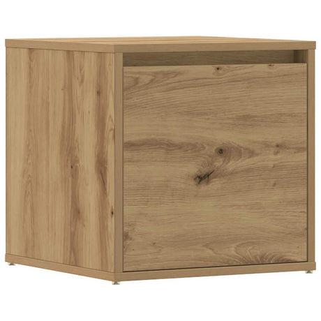 Vidaxl opbergbox met lade 40,5x40x40 cm bewerkt hout artisanaal eiken
