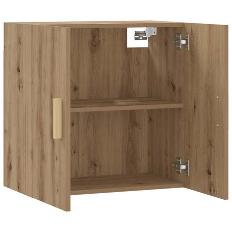 Vidaxl wandkast 60x31x60 cm bewerkt hout artisanaal eikenkleurig