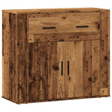 Vidaxl dressoir 80x33x70 cm bewerkt hout oud houtkleurig