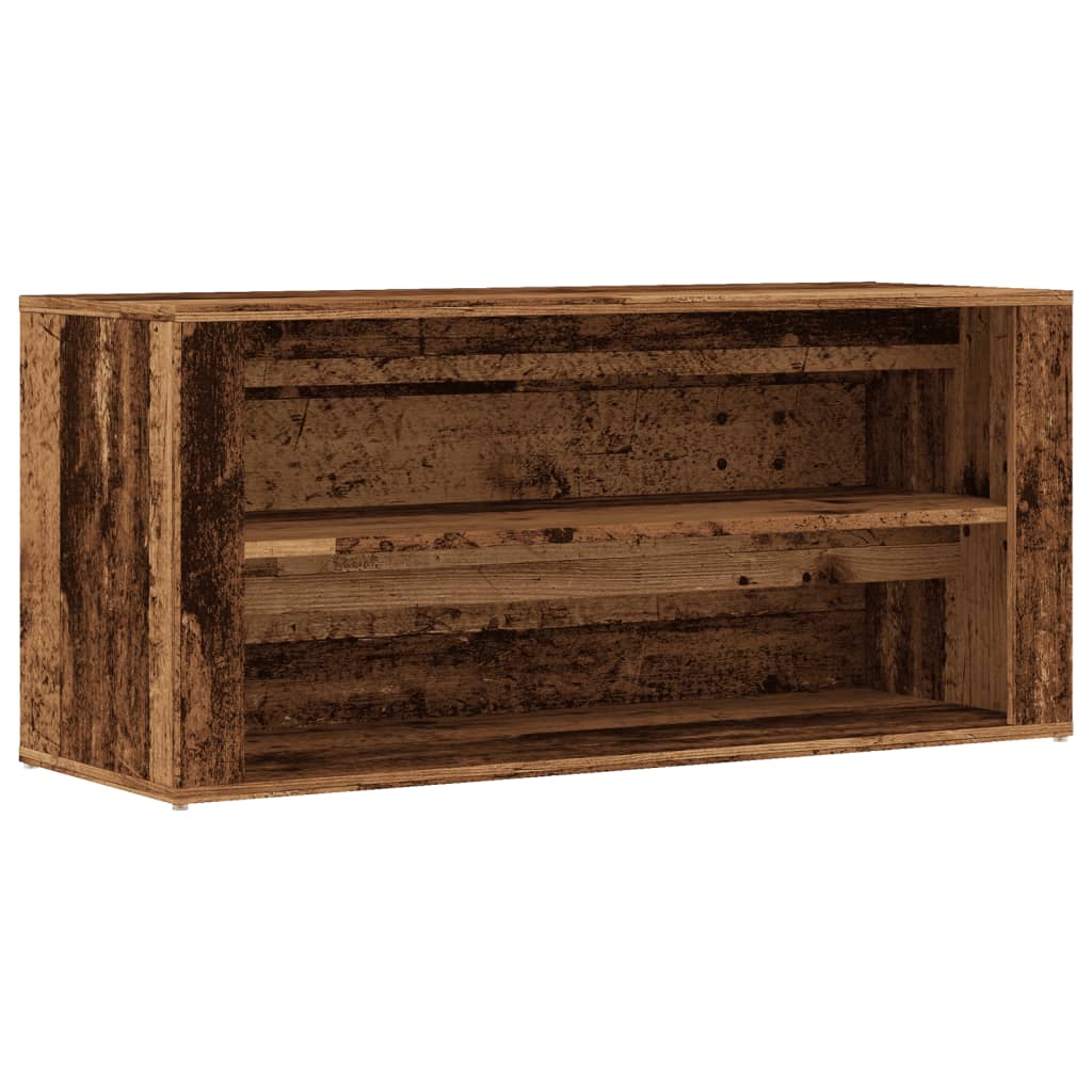 Vidaxl -Schuhsofa 100x35x45 cm verarbeitetes Holz Oldholz -gelöscht