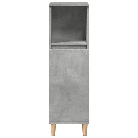 Vidaxl badkamerkast 30x30x100 cm bewerkt hout betongrijs