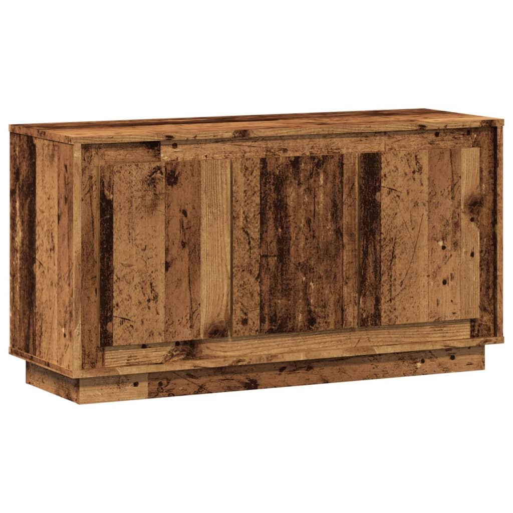 Vidaxl dressoir 102x35x55 cm bewerkt hout oud houtkleurig