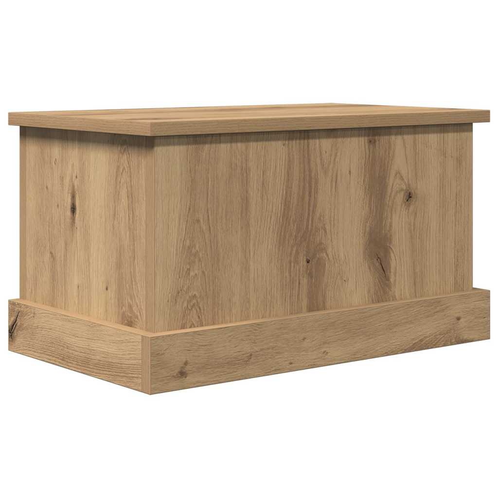 Vidaxl opbergbox 30x50x28 cm bewerkt hout artisanaal eikenkleurig