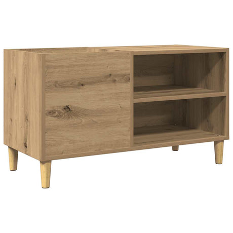 Vidaxl platenkast 84,5x38x48 cm bewerkt hout artisanaal eikenkleur