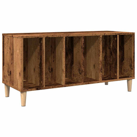 Vidaxl platenkast 100x38x48 cm bewerkt hout oud houtkleurig