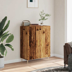 Vidaxl dressoir 69,5x34x90 cm bewerkt hout oud houtkleurig