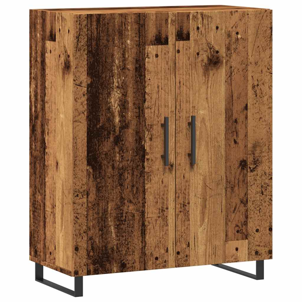 Vidaxl dressoir 69,5x34x90 cm bewerkt hout oud houtkleurig