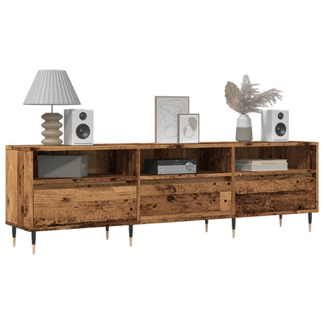 Vidaxl tv-meubel 150x30x44,5 cm bewerkt hout oud houtkleurig