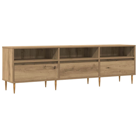 Vidaxl tv-meubel 150x30x44,5 cm bewerkt hout artisanaal eikenkleur
