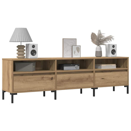 Vidaxl tv-meubel 150x30x44,5 cm bewerkt hout artisanaal eikenkleur