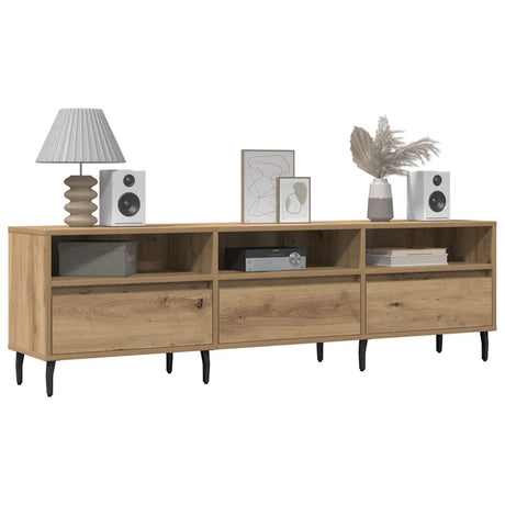 Vidaxl tv-meubel 150x30x44,5 cm bewerkt hout artisanaal eikenkleur