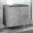 Vidaxl badkamerkast 58x33x60 cm bewerkt hout betongrijs