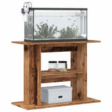 Vidaxl Aquarium Standard 80x35x60 cm verarbeitetes Holz altes Holzfarbe