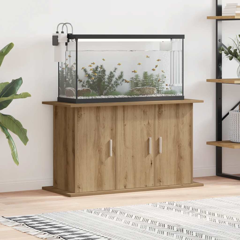 Vidaxl aquariumstandaard artisan eikenhout 101x41x58 cm bewerkt hout