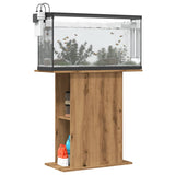 VIDAXL Aquarium Standard 36x75x72.5 cm verarbeitete Holzhandwerker -Eiche