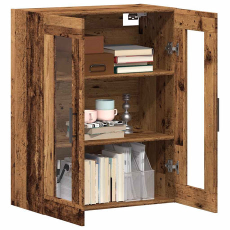 Vidaxl dressoir 69,5x34x90 cm bewerkt hout oud houtkleurig