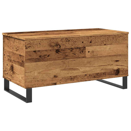 Vidaxl salontafel 90x44,5x45 cm bewerkt hout oud houtkleurig